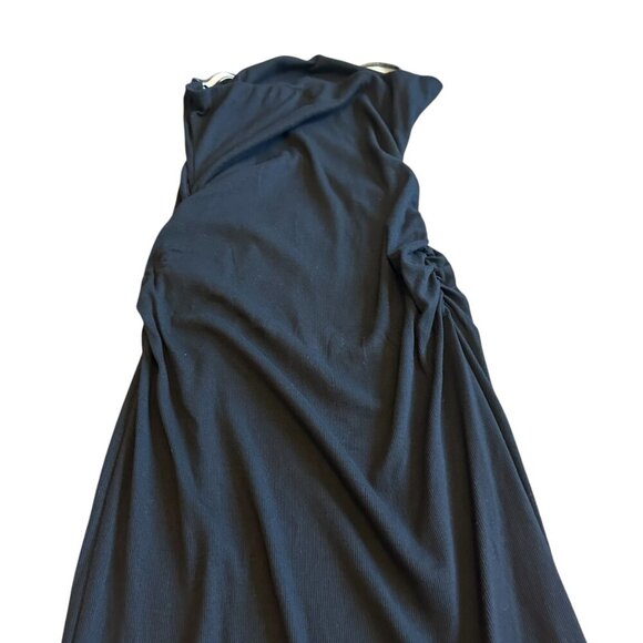 Michael Stars Rosella Black Strapless Dress Ultra Rib Stretch Size XL Women's - Picture 11 of 14